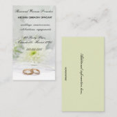 Redaktioneller Ringe und Blume Visitenkarte (Vorne/Hinten)