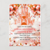 Redaktioneller Vier je eine Prinzessin 4. Geburtst Ankündigungspostkarte (Vorderseite)