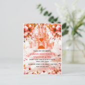 Redaktioneller Vier je eine Prinzessin 4. Geburtst Ankündigungspostkarte (Stehend Vorderseite)