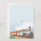 Redaktioneller Zug - Geburtstag Einladung Zug Erle (Rückseite)