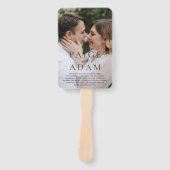 Redaktionelles Foto Modernes Hochzeitsprogramm Fächer (Vorderseite)