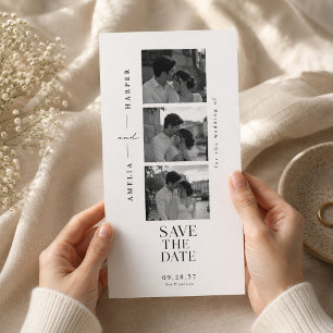 Redaktionelles Foto-Streifen Save-the-Date-Hochzei Save The Date