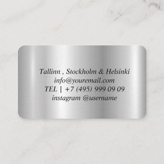 Redaktionsleiter Visitenkarte (Rückseite)