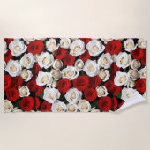 RedandWhiteRoses Strandtuch (Vorderseite)