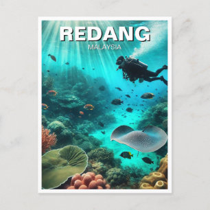 Redang Malaysia Scuba Diving Postkarte