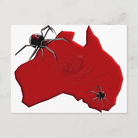Redback Spider Australia Postkarte (Vorderseite)