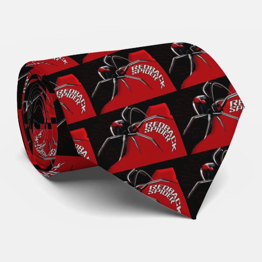 Redback-Spinne Krawatte (Gerollt)