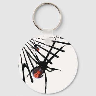 Redback-Spinne Schlüsselanhänger