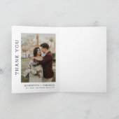 Redberry-FaltenWedding Danke-Karte Dankeskarte (Innenseite)