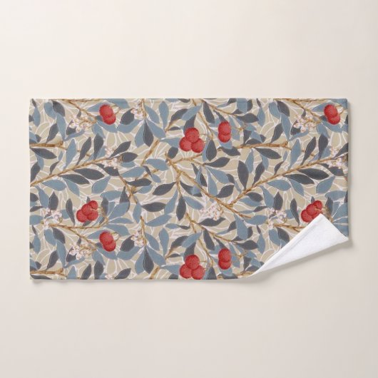Redberry Tree, William Morris Badhandtuch Set (Handtuch)