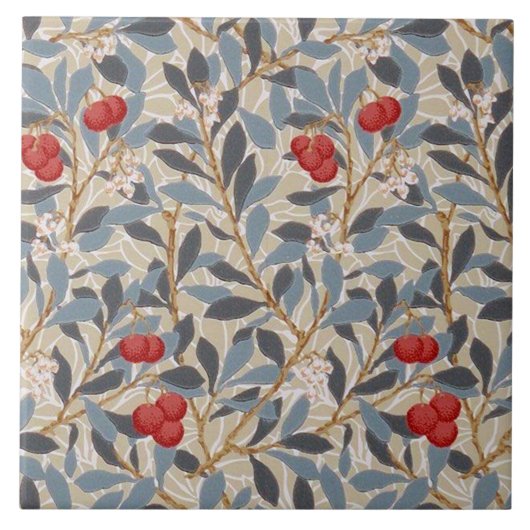 Redberry Tree, William Morris Fliese (Vorderseite)