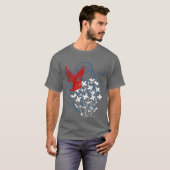Redbird und Bluets (dunkel) T-Shirt (Vorne ganz)