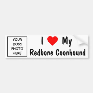 Redbone Coonhound Autoaufkleber