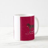 Redbone Coonhound Christmas Kaffeetasse (VorderseiteRechts)