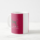 Redbone Coonhound Christmas Kaffeetasse (Vorderseite Links)