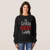 Redbone Coonhound Crazy Reds Lady Redbone Coonhoun Sweatshirt (Vorne ganz)