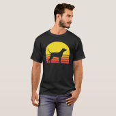 Redbone Coonhound Dog Silhouette T-Shirt (Vorne ganz)