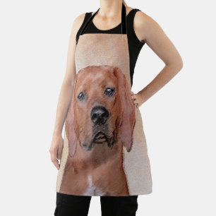 Redbone Coonhound-Gemälde - Süße originelle Hundek Schürze