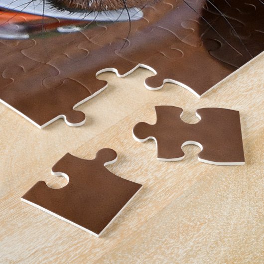 Redbone Coonhound graviert Puzzle (Seite)