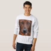 Redbone Coonhound graviert Sweatshirt (Vorne ganz)