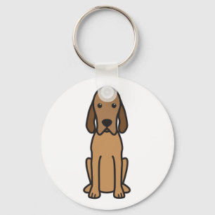 Redbone Coonhound-HundeCartoon Schlüsselanhänger