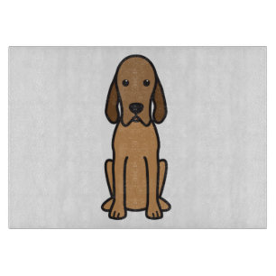 Redbone Coonhound-HundeCartoon Schneidebrett