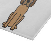 Redbone Coonhound-HundeCartoon Schneidebrett (Ecke)