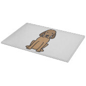 Redbone Coonhound-HundeCartoon Schneidebrett (Ecke)