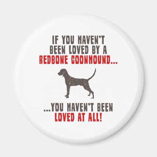 Redbone Coonhound Magnet (Vorne)
