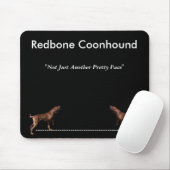 Redbone Coonhound Mousepad (Mit Mouse)