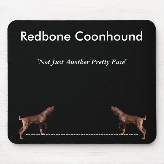 Redbone Coonhound Mousepad (Vorne)