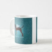 Redbone Coonhound Pet Memorial Angel Dog Kaffeetasse (Vorderseite Links)