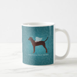 Redbone Coonhound Pet Memorial Angel Dog Kaffeetasse