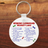 REDBONE COONHOUND Property Laws 2 Schlüsselanhänger (Vorderseite)