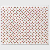 Redbone Coonhound Santa Paws Geschenkpapier (Flach)