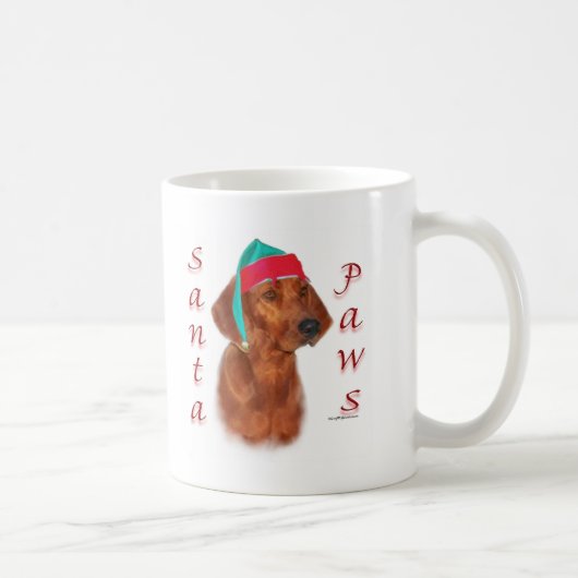 Redbone Coonhound Santa Paws Kaffeetasse (Rechts)