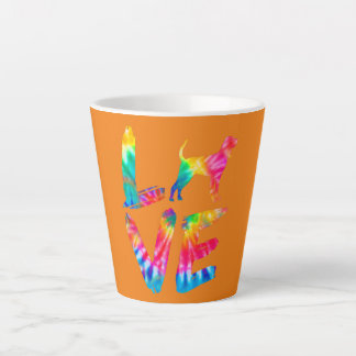 Redbone Coonhound Tie Dye Liebe Hundemama Vater Milchtasse