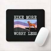 Redbone Coonhound Wandern Sie mehr, machen Sie sic Mousepad (Mit Mouse)