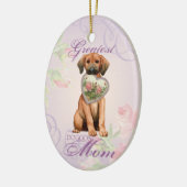 Redbone Heart Mama Keramik Ornament (Links)