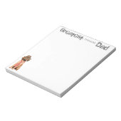 Redbone-Vater Notepad Notizblock (Rotiert)