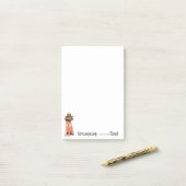 Redbone-Vater Postit-Notizen Post-it Klebezettel (Auf Schreibtisch)