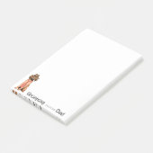 Redbone-Vater Postit-Notizen Post-it Klebezettel (angewinkelt)