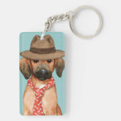 Redbone-Vater-Schlüsselanhänger Schlüsselanhänger (Rückseite)