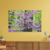 Redbud Bäume in voller Frühjahrsblüte in der Nähe Leinwanddruck (Insitu (Wohnzimmer))