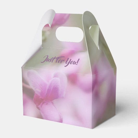 Redbud-Blüten Geschenkschachtel (Vorderseite)