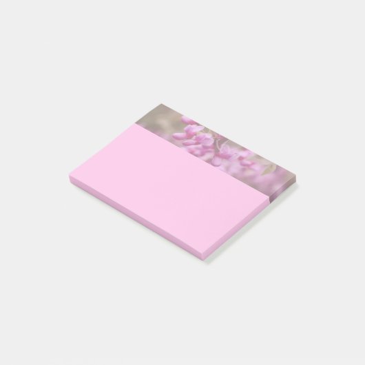 Redbud-Blüten Post-it Klebezettel (angewinkelt)