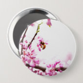 Redbud & Honeybee in Springtime Button (Vorne & Hinten)