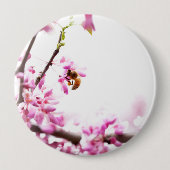 Redbud & Honeybee in Springtime Button (Vorderseite)