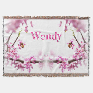Redbud & Honeybee in Springtime Decke