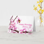Redbud & Honeybee in Springtime Karte (Gelbe Blume)